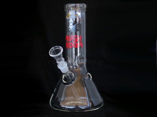 6633 -   MASHROOM GLASS BONG 23cm 01066