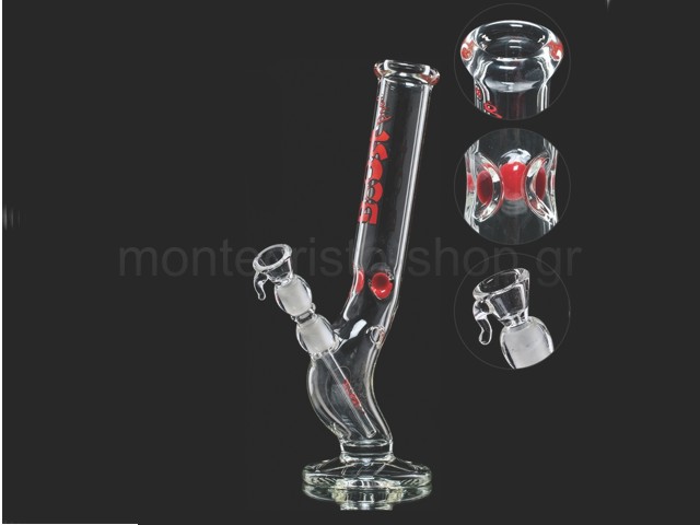 6743 -   BOOST FLASH GLASS ICE BONG 33cm 02626