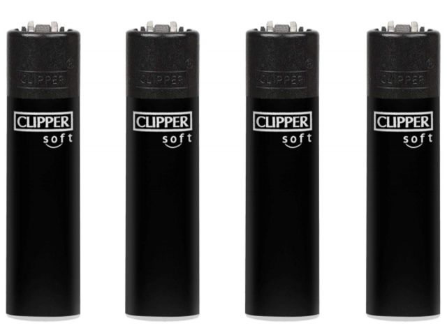 6973 - Clipper Soft Touch Black + BW D24 Large CP11RH αναπτήρας