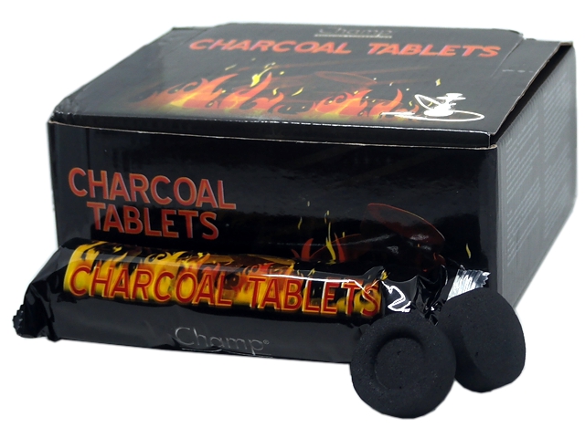 7249 -   10    CHAMP CHARCOAL TABLETS 40447679 (33mm) 10 