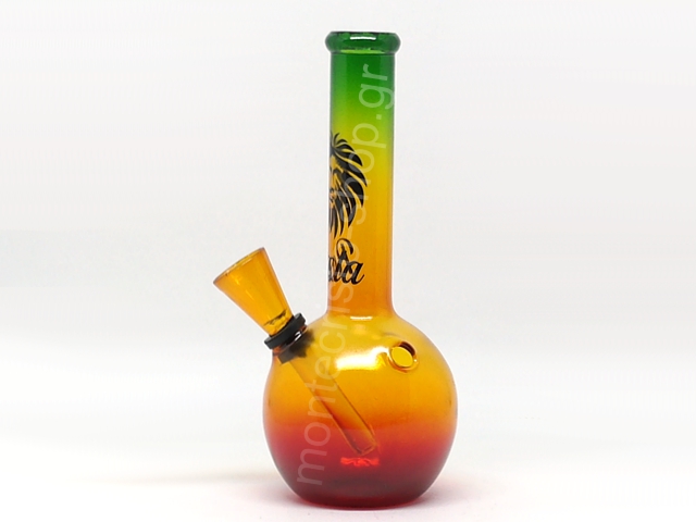 7807 -   RASTA GLASS BOUNCER 01105N GLASS BONG 16cm ()