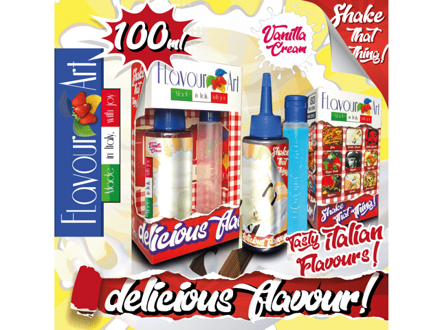 8141 - FLAVOURART MIX AND SHAKE VANILLA CREAM 100ML ( )