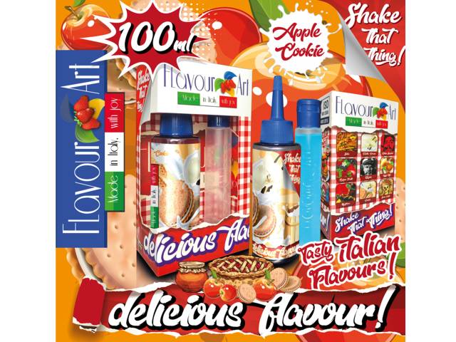 FLAVOURART MIX AND SHAKE COOKIE APPLE 100ML (  )