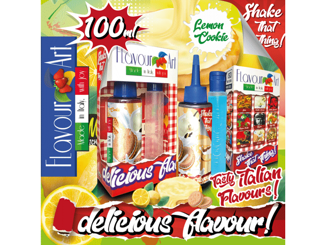 8150 - FLAVOURART MIX AND SHAKE COOKIE LEMON 100ML (    )