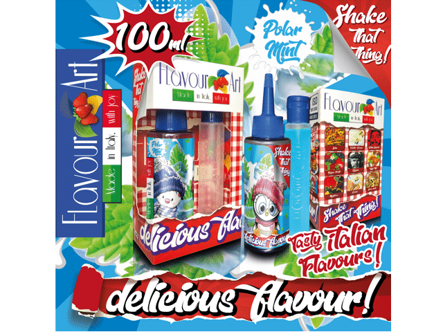 8152 - FLAVOURART MIX AND SHAKE POLAR MINT 100ML ()