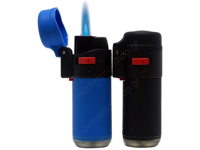 LEON BARREL LIGHTER JETFLAME BLUE&BLACK 170225 (1 )