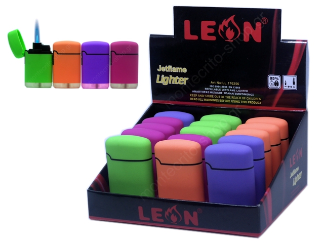 8162 - LEON COBBLE JETFLAME FLUO LIGHTER 170256 (  15 )