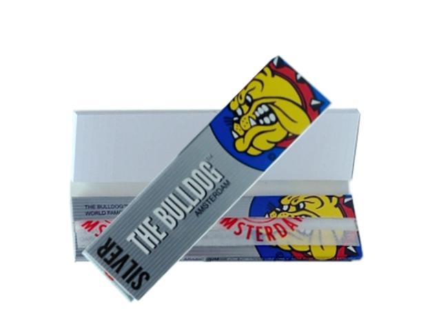   THE BULLDOG PAPERS AND FILTER TIPS KING SIZE SILVER SLIM Hemp