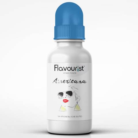 Άρωμα FLAVOURIST AMERICANA 15ml (ήπιο καπνικό με βανίλια και μέλι)