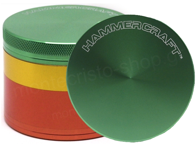 Τρίφτης καπνού HAMMERCRAFT 4 PARTS ALUMINUM 2 1/2 GRINDER RASTA 63mm 13701 Τρίφτης καπνού HAMMERCRAFT 4 PARTS ALUMINUM 2 1/2 GRINDER RASTA 63mm 13701