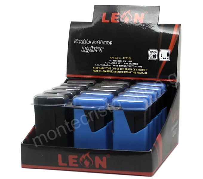 LEON DOUBLE JET FLAME LIGHTER 170300 ��������� (����� ��� 15)