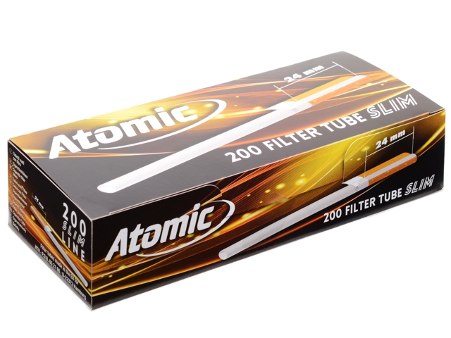 ATOMIC Zigaretten-Hülsen Slim 200 (24mm )     