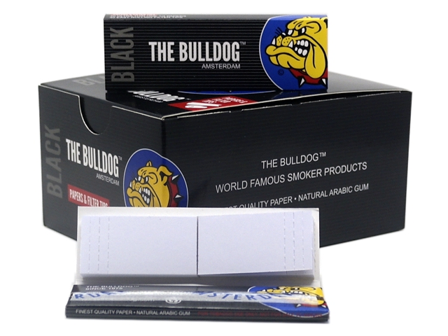 9120 -   THE BULLDOG BLACK 1&1/4 + TIPS 40   (  24)