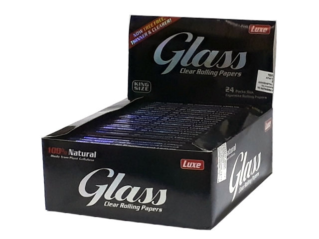 9330 - Χαρτάκια Glass Clear King Size διάφανα (κουτί των 24)