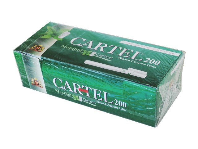 4167 - Άδεια τσιγάρα Cartel Menthol Carbon 200 (μέντα ενεργού άνθρακα)