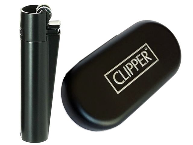 Αναπτήρας Clipper CMP11R MATT BLACK ΜΕΤΑΛΛΙΚΟΣ ΠΕΤΡΑΣ ΜΑΥΡΟΣ