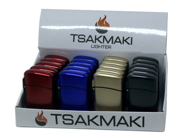 Αντιανεμικός Αναπτήρας TSAKMAKI JET FLAME 713 METAL (κουτί με 20 τεμάχια)