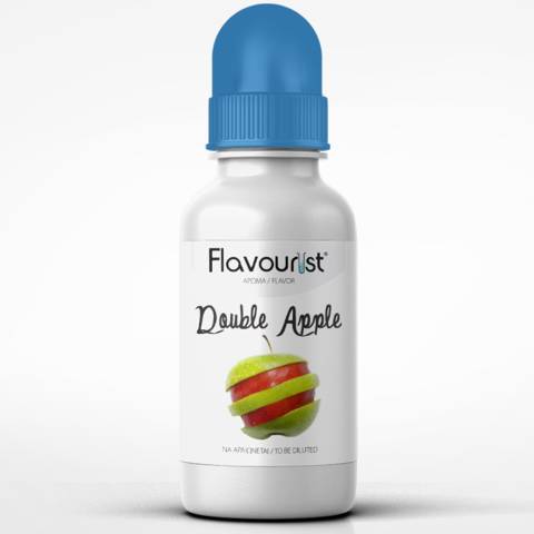 Άρωμα FLAVOURIST DOUBLE APPLE 15ml (κόκκινο και πράσινο μήλο)