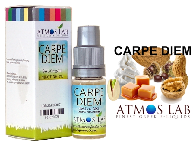 Atmos Lab CARPE DIEM (ξηροί καρποί, κρέμα, καραμέλα, κάστανο, tobacco) 10ml