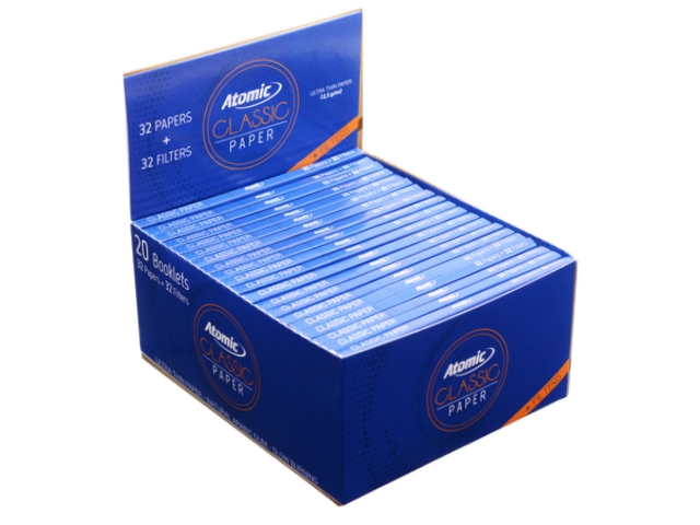 9092 - ATOMIC Classic Papers King Size Maxi Pack   0164501 (12.5 g/m2)   20