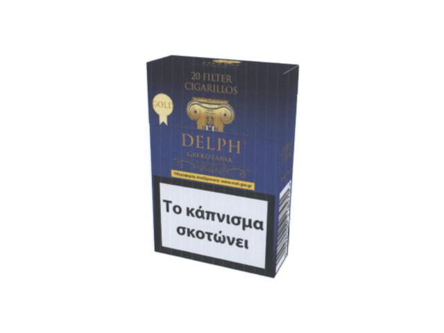 Cigarillos DELPH GREKOTABAK  GOLD Filter 20