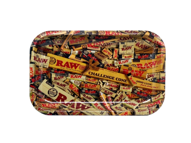 9742 - o RAW MIX METAL ROLLING TRAY MINI MIXED PRODUCTS   