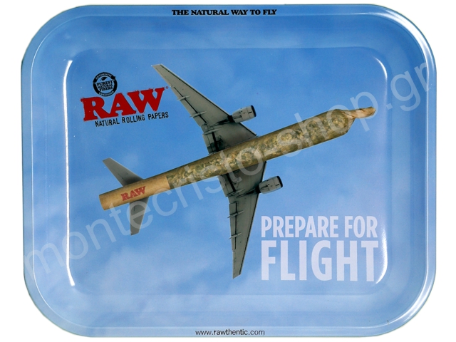  RAW PREPARE FOR FLIGHT METAL ROLLING TRAY LARGE 13344   