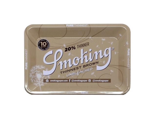 11422 -   SMOKING BROWN ROLLING TRAY SMALL