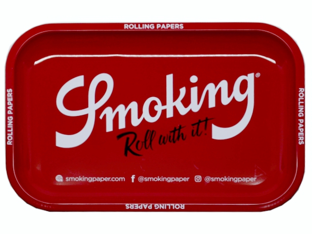   SMOKING RED ROLLING TRAY LARGE