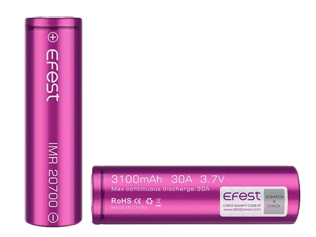 8852 - Efest 20700 3100mAh 30A flat top battery (   scratch and check)