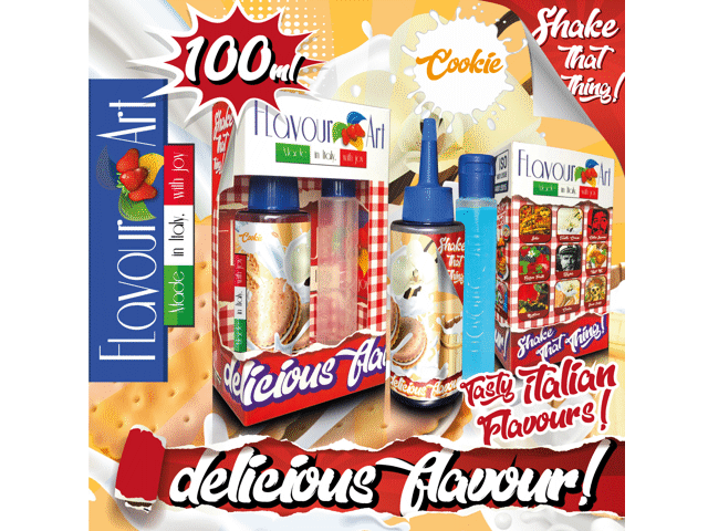 8151 - FLAVOURART MIX AND SHAKE COOKIE 100ML (μπισκότο)