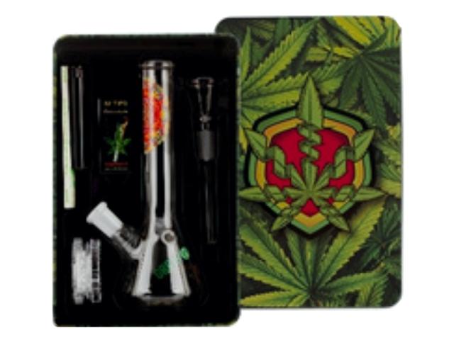  Bong AMSTERDAM GREENLINE BONG 19cm LG14L- SET