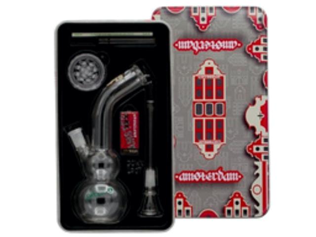 11799 -  Bong AMSTERDAM GREENLINE BONG 22cm LG07AM- SET