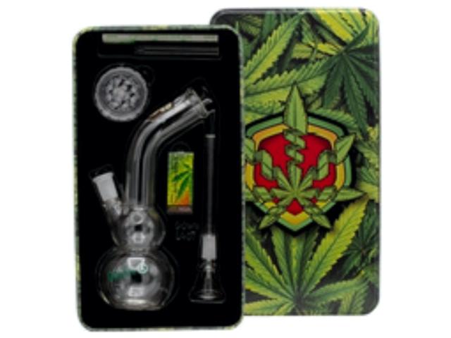  Bong AMSTERDAM GREENLINE BONG 22cm LG07L- SET