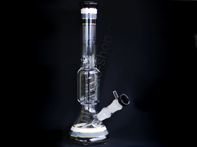 8448 -   GD GRACE G182BK GLASS ICE BONG 36cm