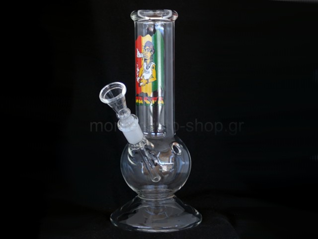   RASTA DUDE GLASS BONG 22cm 02594