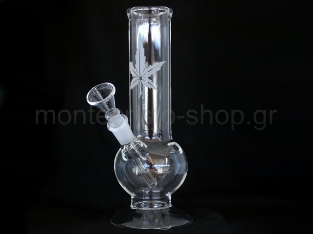   SAND LEAF GLASS BONG 21cm 01192