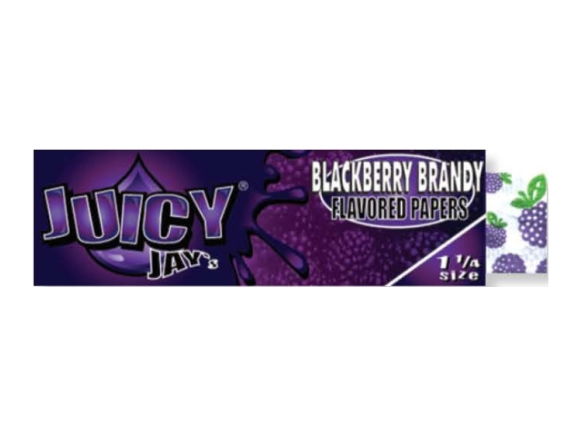 10014 - Χαρτάκια αρωματικά Juicy Jays BLACKBERRY BRANDY ΒΑΤΟΜΟΥΡΟ ΜΠΡΑΝΤΥ 1 1/4