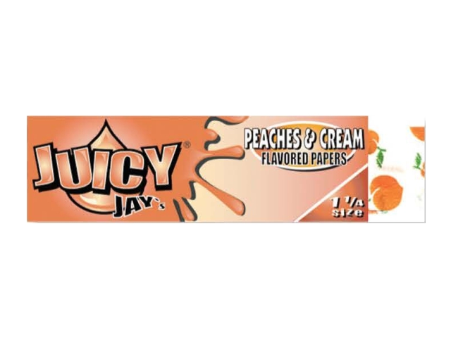 Χαρτάκια αρωματικά Juicy Jays PEACHES & CREAM ΡΟΔΑΚΙΝΟ ΜΕ ΚΡΕΜΑ 1 1/4
