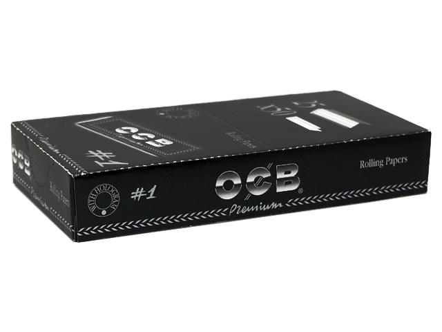 8745 - Χαρτάκια OCB Premium Μαύρο κουτί 25 τεμαχίων 50 φύλλων