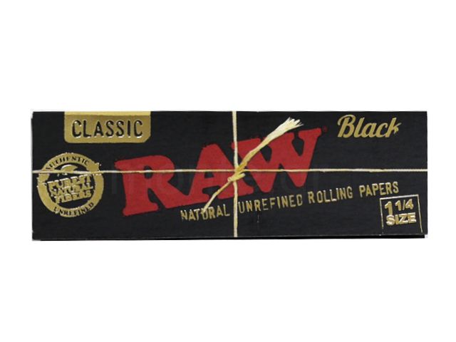10792 - Χαρτάκια RAW BLACK 1&1/4 CLASSIC 50 χαρτάκια