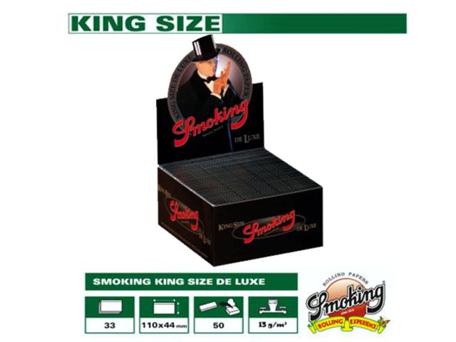 Χαρτάκια Smoking DELUXE king size 33φύλλα κουτί 50τεμ