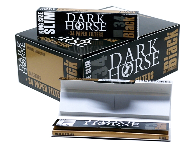   DARK HORSE BLACK King Size Slim   (  24 )