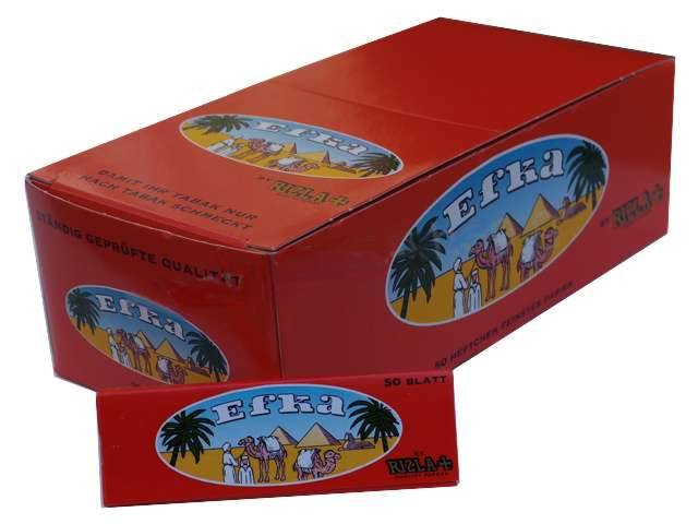Χαρτάκια στριφτού EFKA κόκκινα (κουτί με 50 τσιγαρόχαρτα)