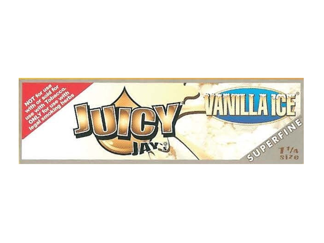 Χαρτάκια στριφτού Juicy Jays ΒΑΝΙΛΙΑ ΜΕΝΤΑ VANILLA ICE 1 1/4 SUPERFINE (εξαιρετικά λεπτό)