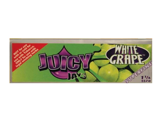 10036 - Χαρτάκια στριφτού Juicy Jays WHITE GRAPE ΣΤΑΦΥΛΙ 1 1/4 SUPERFINE (εξαιρετικά λεπτό)