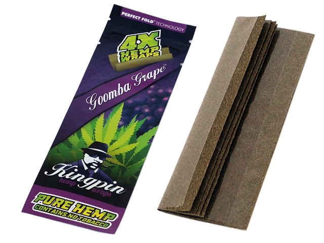 6133 - Kingpin Hemp PURPLE Wraps Goomba Grape ( 4 )