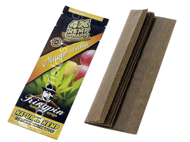 9204 - Kingpin Manic Mango Tango Hemp Wraps ( 4 )