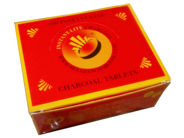 Κουτί με 10 συσκευασίες καρβουνάκια για ναργιλέ INSTANT-LITE CHARCOAL 33mm 5425016950111