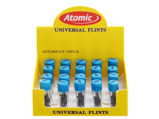 5166 - Κουτί με 20 κουτάκια πέτρες για αναπτήρες Atomic Universal Flint με 10 τεμάχια (για όλους τους αναπτήρες)